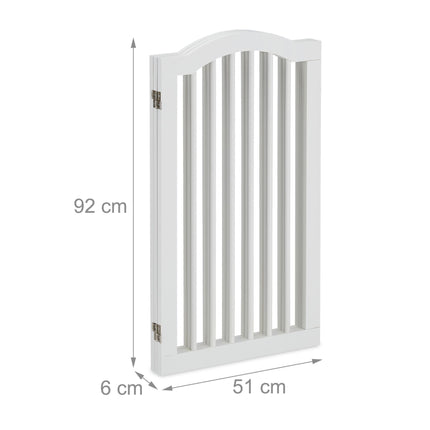 Poarta de securitate alba 92 cm