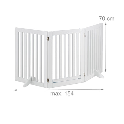 Poarta de securitate alba cu usa 70 cm