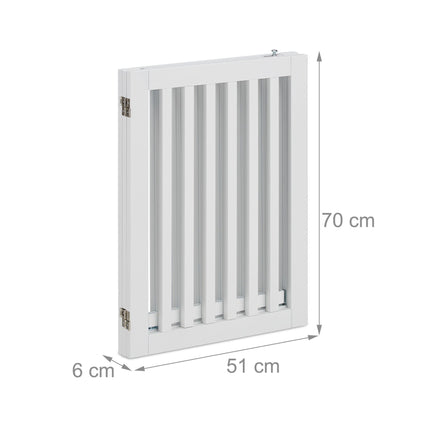 Poarta de securitate alba cu usa 70 cm