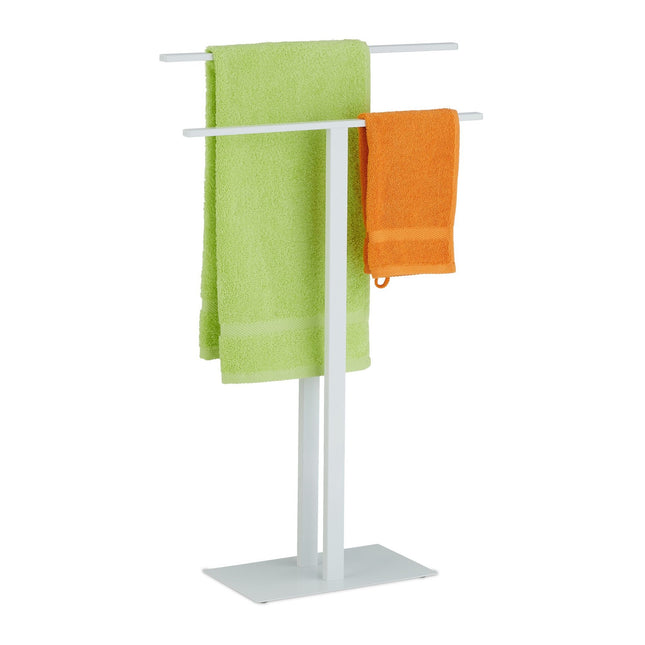 Suport pentru prosoape alb T-Design