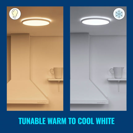 WiFi SuperSlim Plafond Ø430 22W 2450lm Warm-cool white