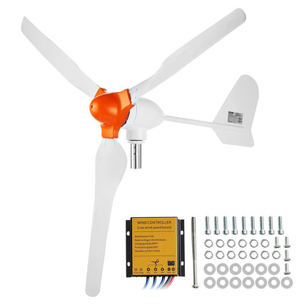 Wind Turbine Generator 800W 12V, 3-Blade MPPT Kit