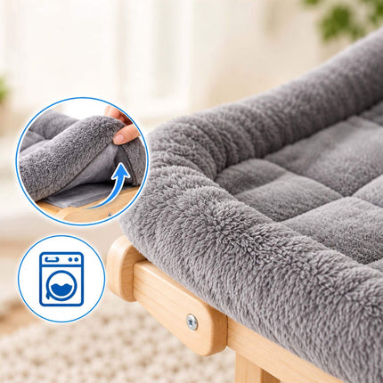 Window Cat Hammock with Suction Cups and Wall Mount, Grey, Max. 18 kg