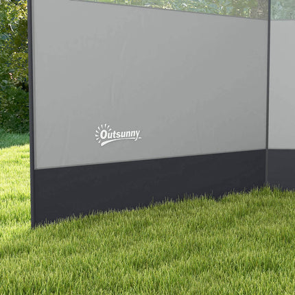 Ecran de intimitate de camping pliabil cu protectie impotriva vantului cu sursa de lumina cuie pentru fereastra frânghii gard paravan de plaja protectie impotriva vantului de plaja pentru camping gradina, plaja, terasa 440 x 140 cm gri