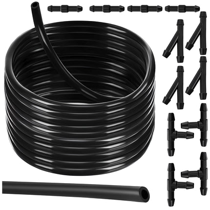 Kit de reparare a spălătorului de parbriz, furtun PVC de 2 m, negru
