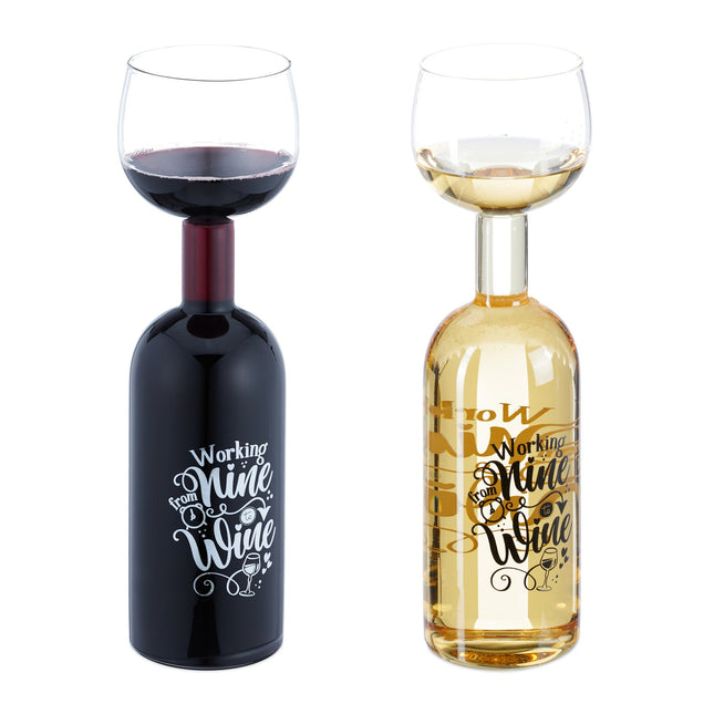 Sticla de vin - Conține 750 ml, cadou distractiv pentru iubitorii de vin