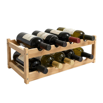 Suport pentru sticle de vin, suport pentru sticle din bambus pentru bucătărie sau bar