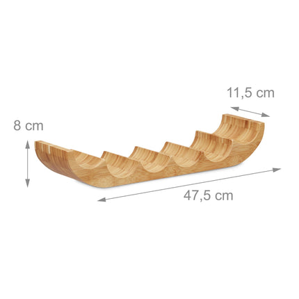 Raft pentru vin din bambus 6 sticle