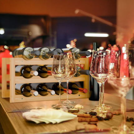 Raft pentru vin pentru 12 sticle