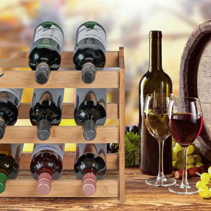 Raft pentru vin pentru 12 sticle