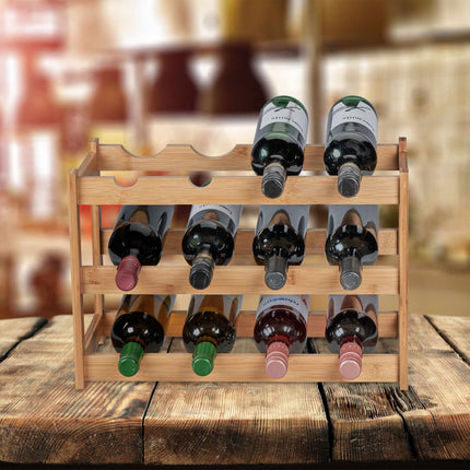 Raft pentru vin pentru 12 sticle