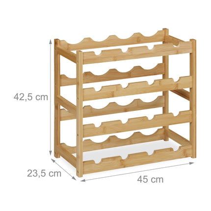 Raft pentru vin pentru 16 sticle