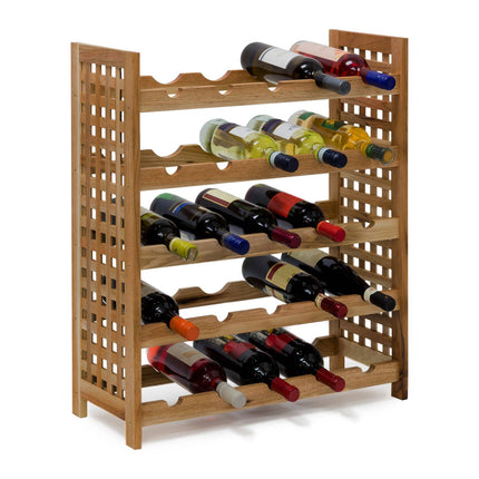 Raft pentru vin din nuc pentru 25 de sticle