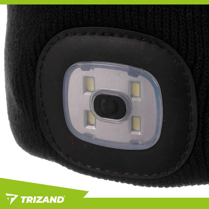 Palarie de iarna cu lanterna - neagra Trizand 22663