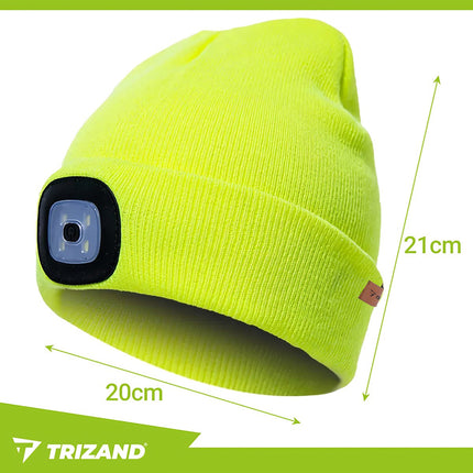 Palarie de iarna cu lanterna - galben Trizand 22664