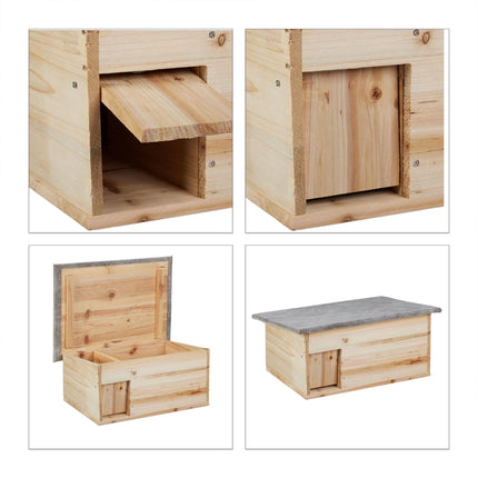 Casă pentru arici rezistentă la iarnă ca kit