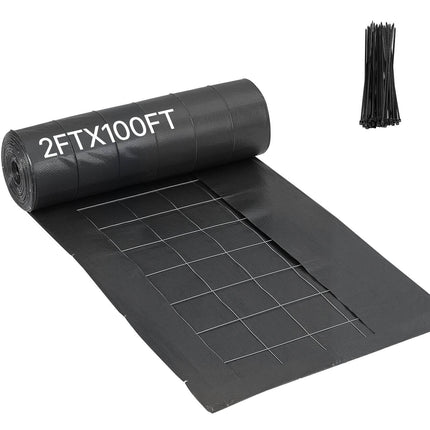Wire-Backed Silt Fence Roll, Polypropylene 2 x 100 Ft