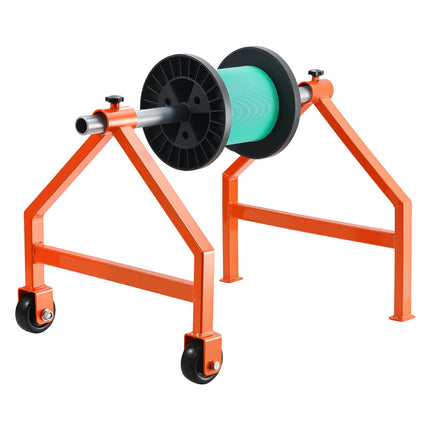 Wire Spool Rack With Wheels, 220 lb, Up To 30 In Spool