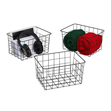 Coșuri de sârmă - set de 3