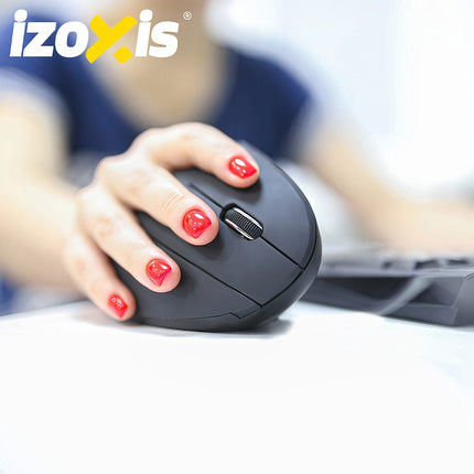 Mouse vertical ergonomic wireless, USB, 6 butoane