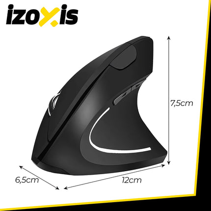 Mouse vertical ergonomic wireless, USB, 6 butoane