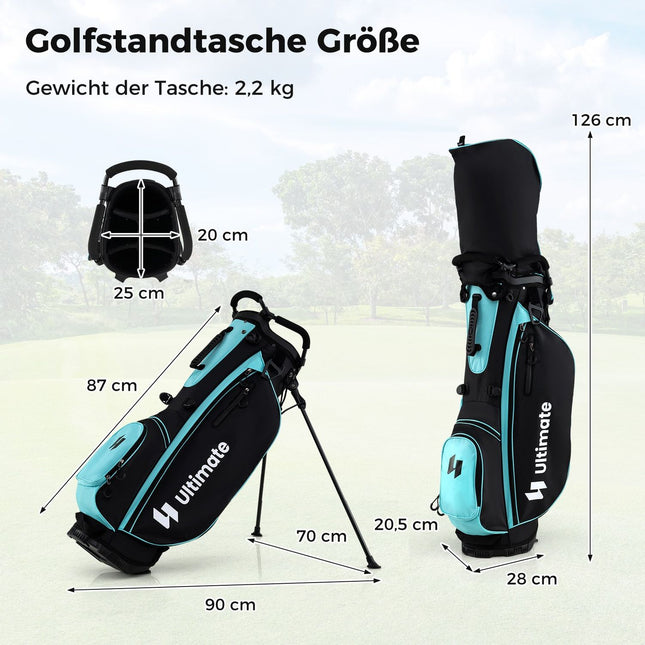Set de club de golf pentru femei, 15 piese, cu geantă și husă de ploaie