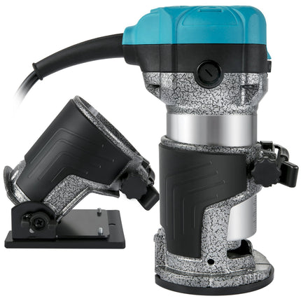 Wood Router 710W, Variable Speed, 4 Bases, 3 Collets