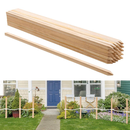 Wooden Garden Stakes, 25 Pack, Fir Wood, 36 in