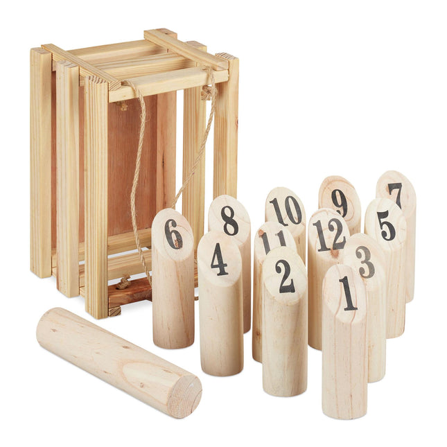 Set de jocuri Kubb din lemn