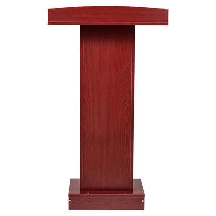 Wooden Lectern Podium Stand, 1040 mm, Storage Shelf