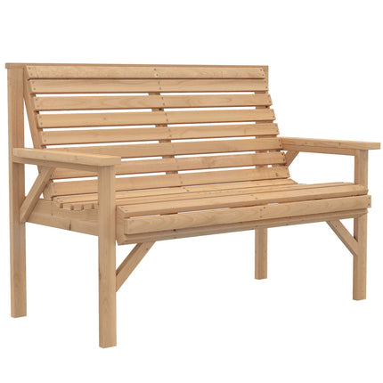 Bancă de exterior din lemn, rezistentă la intemperii, capacitate 260 kg