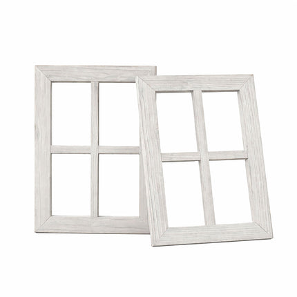 Rame de ferestre din lemn, set de 2 – Decor rustic