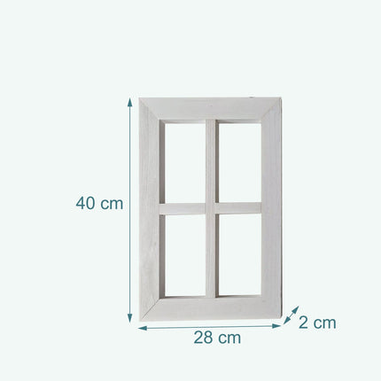 Rame de ferestre din lemn, set de 2 – Decor rustic