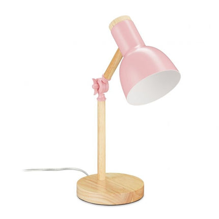 Lampa de birou din lemn