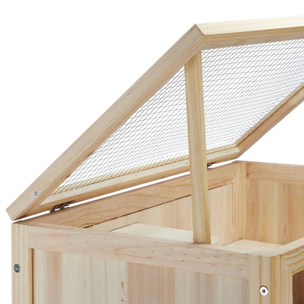 Wooden hamster cage