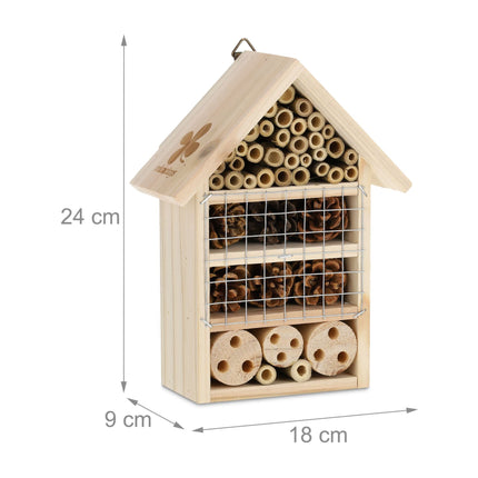 Hotel de insecte din lemn