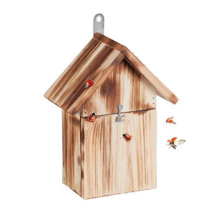 Wooden ladybug house