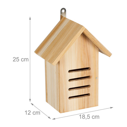 Wooden ladybug house