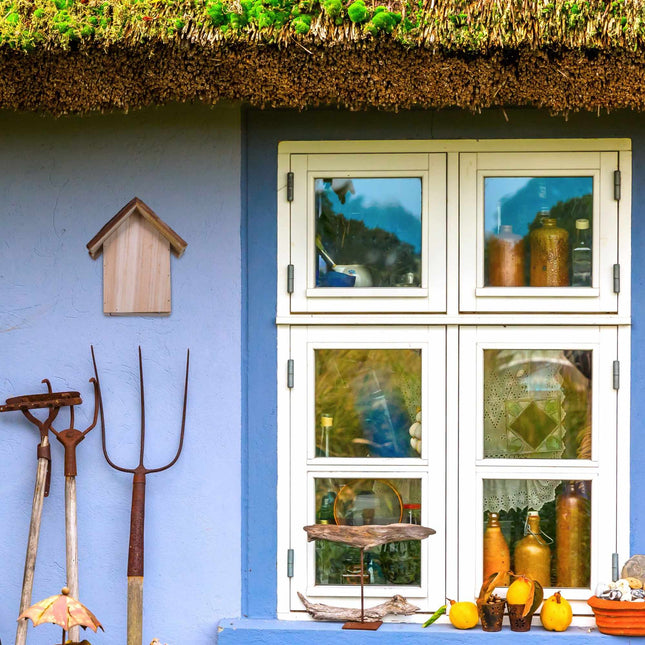 Wooden ladybug house