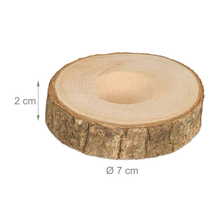 Wooden napkin rings 20-pack