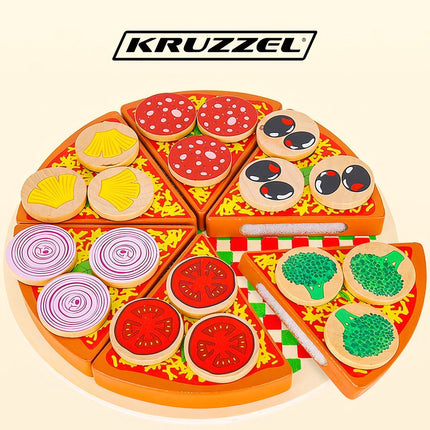 Wooden pizza - set 22471