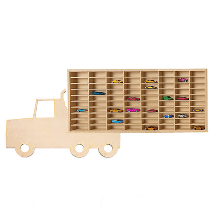 Raft din lemn pentru mașinuțe - Kruzzel 26582 camion