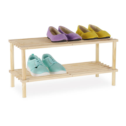 Raft din lemn pentru pantofi