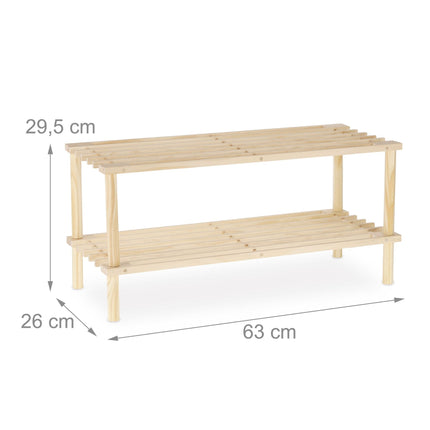 Raft din lemn pentru pantofi