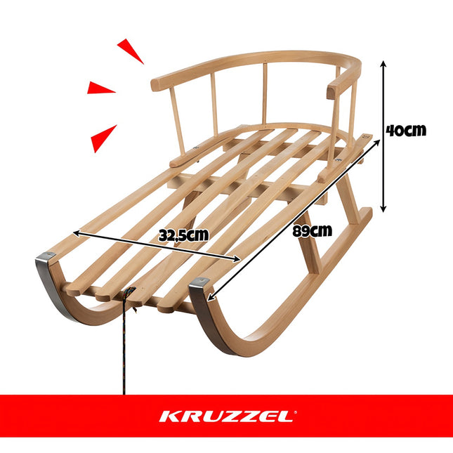 Sanie din lemn Kruzzel 25217