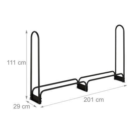 Raft din lemn din metal 201 cm