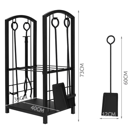 Wood stand with accessories PK011