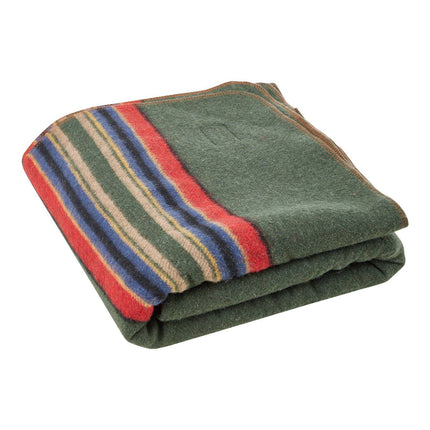 Wool Camping Blanket, 64 x 88 in, 80% Wool Blend