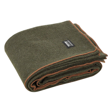 Wool Camping Blanket, 64 x 88 in, 80% Wool Blend