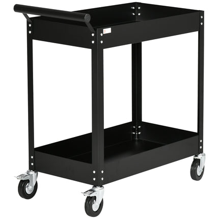 Workshop trolley, 2-level steel, 150 kg load capacity
